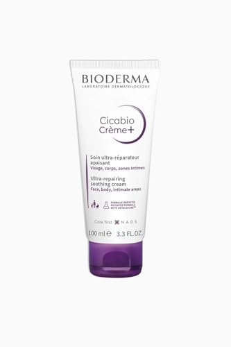 BIODERMA Cicabio Creme+ Soin ultra réparateur et apaisant - Protège des agressions extérieures, texture « effet pansement » - Idéal pour cicatriser - Pour toute la famille - Tube 40 ml