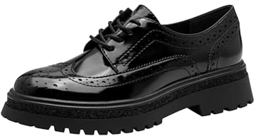 Tamaris Scarpe da Donna in Pizzo 1-23619-45 Oxford, Nero, 42 EU