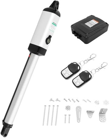 LKHDONG 50W Drehtorantrieb, Flügeltorantrieb Geeignet für Maximal 5.5M Torlänge, Automatischer Toröffner mit 2 Fernbedienungen, Torantrieb Flügeltor, Geringeres Rauschen