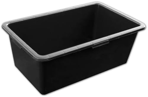 2pcs X 40L Rectangular Mixing Tub, PVC Mixing Tub – Multi-Purpose Container for Cement, Mortar, Plaster, Storage, Gardening, and DIY – Durable & Easy to Clean with Ergonomic Grip Edges