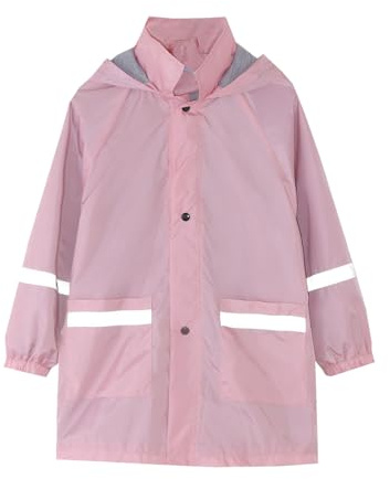 Générique Imperméable Respirant Garçons Filles Cape De Pluie Enfant Unisexe Léger Vestes Pliable Portable poncho d'école long pais et pour Velo Randonnée Bivouac Camping
