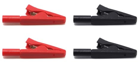 4 morsetti a coccodrillo resistenti alla ruggine con forti impugnature per applicazioni ingegneristiche di connessione elettrica affidabili morsetti per test in metallo