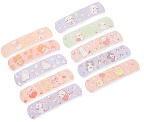 OFFIGAM Adhesive Waterproof Cartoon Bandages Breathable Flexible Patches for Boys and and Adults Non-Stick Wound with Easy Tear Portable Box