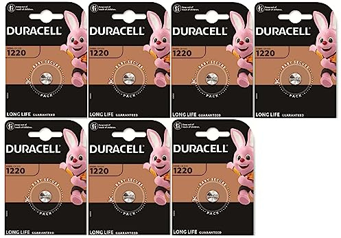7 x Duracell 1220 (7 Blister Packs with 1 Battery) 7 Batteries (CR1220)