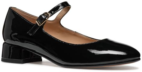 Geox Women's D FLORETIA A Mary Jane Flat, Black, 6 UK