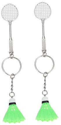 Toddmomy Llavero Deportivo con Forma de Raqueta de Bádminton Colgante para Teléfono Móvil Mochila Decoración Paquete Duradero