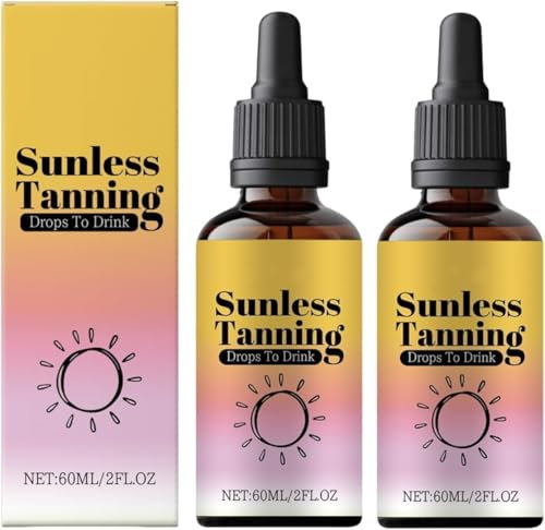 Bräunungstropfen zum Trinken,120ml Selbstbräuner Bräunungstropfen, Selbstbräuner Tropfen zum Einnehmen, Self Tanning Drops zum Trinken, Bronzing Drops, Selbstbräuner Gesicht und Körper
