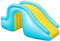 Inflatable Water Slide with PVC Material, Blue Color, 158 * 79 * 62cm, Kids Water Play Toy, Outdoor Indoor, Summer Swimming Pool Supplies (blue)