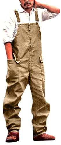 Salopette da lavoro da uomo, salopette e bretelle, salopette da lavoro, tuta protettiva resistente, taglie S-3XL, molti colori, Giallo, M