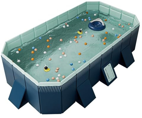 Pool for Kids, Compact Large Tub, Inflatable Gratis Design, Portable Swimming Bath, Easy Setup Basin, Perfect for Friends, Children, Outdoor Fun, Backyard, Summer Splash Easy to Use