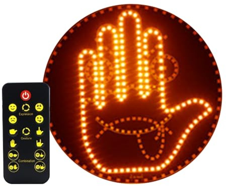 Mano Luminosa Per Finestrino Auto,Lampada Di Avviso Veicolo,Luce Gesto Per Veicoli | Per Camion Sedan SUV RV Viaggiatori Gestori Di Flotte Spostamenti Quotidiani Viaggi Guida Notturna Campeggio