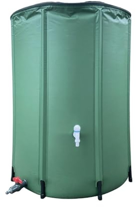Genérico Barril de recogida agua lluvia,Barril lluvia plegable,Desmontar el tanque almacenamiento plegable | Contenedor jardín gran capacidad con y ahorro