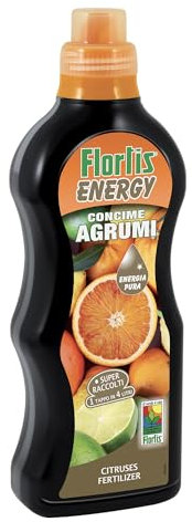 Flortis, Energy Agrumi, Concime a Base di estratti Vegetali, Ideale per Colture di Agrumi Ortive e Ornamentali, Aumenta il Metabolismo della Pianta, Formato da 1200 g