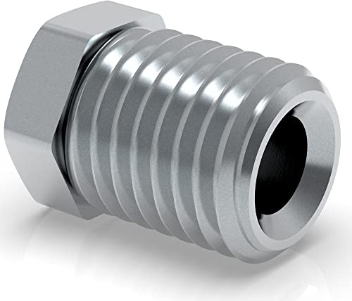 100 x skruvanslutning M10 x 1,25 för bromsledning 4,75 mm fläns E typ M professionell kontakt DIN/ISO 1651 kompatibel