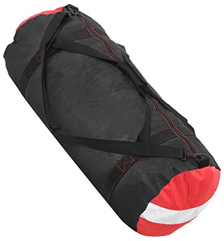 SUNGOOYUE Sac de Rangement de Plongée, Sac à Bandoulière en Maille en PVC Oxford Haute Résistance avec Conception de Grande Capacité pour équipement de Plongée(Le Noir)
