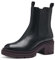 MARCO TOZZI Damen Chelsea Boots aus Kunstleder mit Absatz, Schwarz (Black/Purple), 38