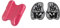 arena Pull Kick II Schwimm Trainingshilfe & Vortex Handpaddel, Schwimmbad-Trainingszubehör, Schwimmbad-Paddel mit Verstellbaren Riemen, PVC-frei