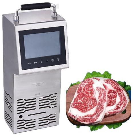Máquina Sous Vide de 80 l/vez, 2000 W, cocina de circulación de inmersión de calentamiento rápido con pantalla, ciclo de agua 3D, retención de nutrientes