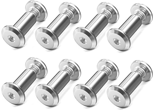 50 viti di collegamento M3 x 10 mm, in acciaio inox 304 A2 V2A, viti per mobili, connettori per armadi, tavole di legno