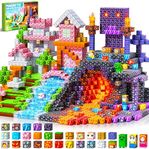 LUVTOY Magnetische Bausteine - 150 Teile Magnetbausteine Magnetspielzeug - Magnetisches Bausteine Blöcke Kinder - Magnetspiel Kinderspielzeug Ostern Spielzeug ab 3 4 5 6 7 8 9 Jahre Jungen Mädchen