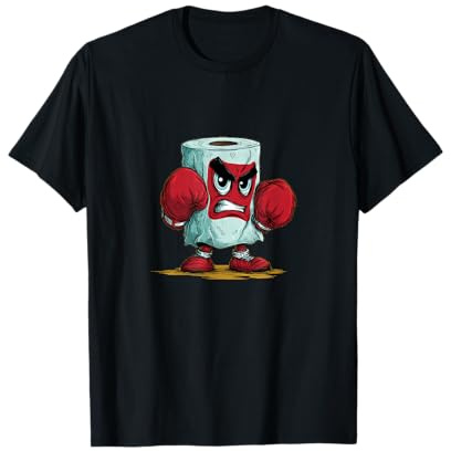 Papier Toilette Amusant avec Gants pour garçons et Filles T-Shirt