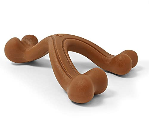 Nylabone Os de vœux Nylabone à mâcher pour chiens - Mâcheurs extrêmes, Arôme Bison - Jouet à mâcher pour chiens qui mâchent fort - Grand - Pour chiens jusqu’à 23kg