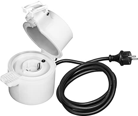 LEDVANCE Smarte Steckdose für Aussen mit Bluetooth Technologie, integriert konventionelle Geräte in Ihr Smart Home, Kompatibel mit Alexa und Google Voice Control, IP44, SMART+ BT Outdoor PLUG,1er-Pack