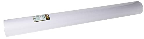 PRONAPPE - Réf. R805001I - Nappe jetable en papier gaufré - Rouleau de 50 M de long et 1,20 M de large - Gaufrage unique, esthétique et profond - Fabriqué en France - Couleur blanche