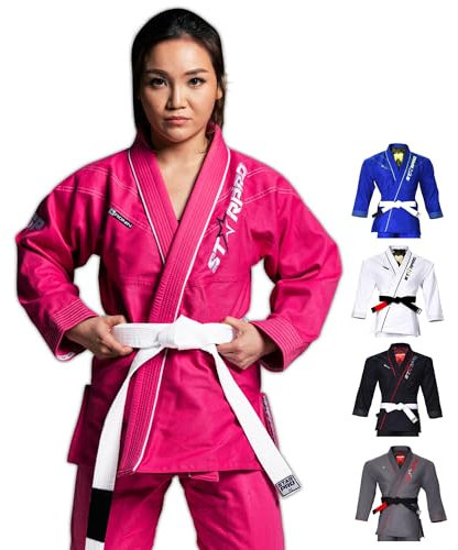 Starpro Ronin BJJ Gi 355 Gramm - Power Baumwollmischung - Weiß und Schwarz - Preshrunk Professional Martial Arts Kimono für Training und Wettkampf - Männer & Frauen