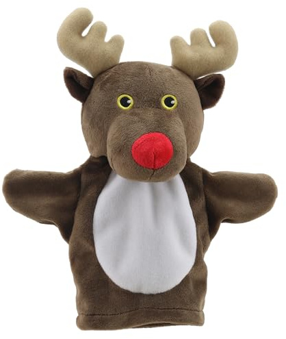 The Puppet Company - My First Christmas Puppet - Reindeer Hand Puppet - Suitable From Birth - PC003829, Brown