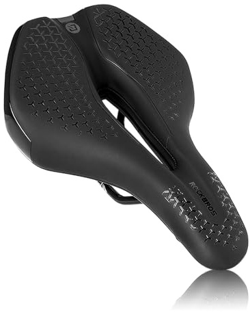 ROCKBROS Sella Bici Comoda, Sellino Morbido Traspirante per Bicicletta MTB, Design Ergonomico, Uomo Donna, Leggero Antiscivolo, Accessori Bike