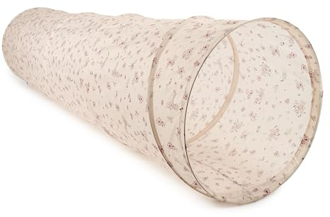 Bieco Pop Up Spieltunnel Dreamy Flowers Krabbeltunnel ab 1 Jahr | 180 x 46 cm | Spieltunnel Kind und Baby | Farbenfroh | Tunnel Kinder | Spielzelt | Hundetunnel | Hunde Spieltunnel Krabbeltunnel Baby