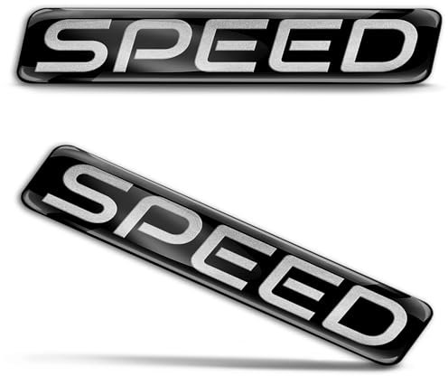 Biomar Labs 2 adesivi 3D in silicone gel per paraurti, decalcomanie, emblema tuning per auto, moto, casco, bici, KS 70