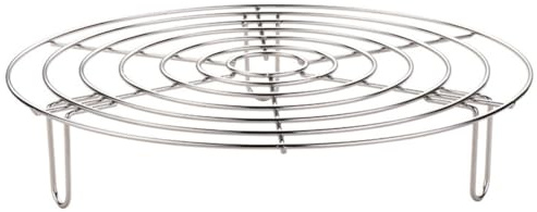 Didiseaon Support de Cuisson la Vapeur Grille Anti-brûlure en Acier Inoxydable 304 Stable et Résistant pour Cuisiner Sainement Adaptée la Cuisine Domestique