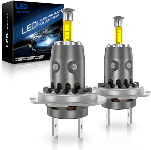 SHINYY Lampadine LED H7 360 Gradi 30000LM, Aggiornate 2026 6500K Bianco ad Alta Potenza 360° Lampade H7 LED per Faro Auto 12V per Luci Anabbaglianti o Abbaglianti, Canbus Anti Errore, Pack da 2