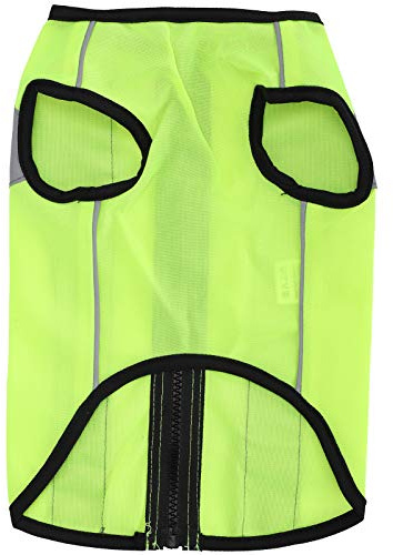 Reflective Dog Vest,Dog Reflective Safety Vest High Visibility Safety Vest Breathable Pet Jacket Clothes for Outdoor Activity Night Walking neck 30cm/11.8in chest 43cm/16.9in length 29cm/11.4in(M)