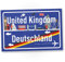 DankeDir! United Kingdom Ortsschild UK - Schild 30 x 20 cm - Geschenk Idee Gutschein England Reise Urlaub Reisegutschein Männer & Frauen Geldgeschenk Abschiedskarte Geschenkidee Deko Karte