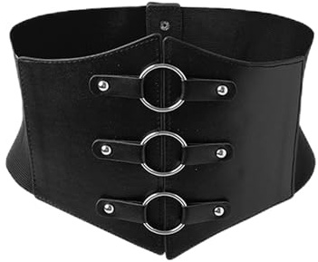 BEIBXHQQ 1 Piece Wide Lace up Corset, Leather Corset and Belt for Women, Elastic Vintage Belt, Clothing Accessories