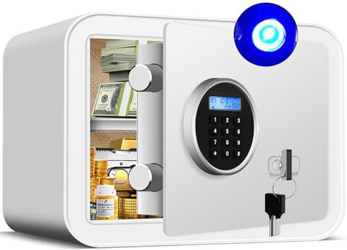 AltiKeep Security Safe with LCD Screen Sensor Light,30L Digital Combination Home Safe Box with Fireproof Document Bag, Secure Cash, Jewelry, Money Storage Box For Home, Office, Hotel, 30 x 35 x 25cm