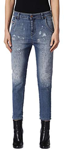 Diesel Fayza EVO 084SQ Jeans Mujer Boyfriend (27W / 32L, Azul)