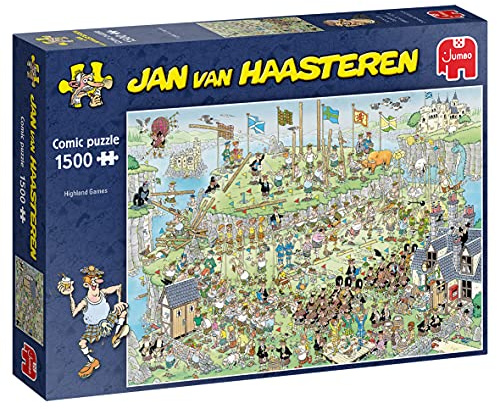 Jan van Haasteren Puzzle 1500 Teile - Highland Games – ab 12 Jahren – Comic Puzzle