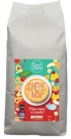 Award-Winning Luxury Crêpe Mix – 3.5kg Large Size Bag. Just Add Water for Perfect French Pancakes. Ideal for Sweet, Savory & Liqueur Crêpes