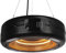 Home It® Hängender Terrassenheizer mit Carbonröhre und LED-Beleuchtung – 1500W, 3 Heizstufen, Fernbedienung, 24h Timer, IP34 Spritzwassergeschützt, Aluminium, 450mm Durchmesser
