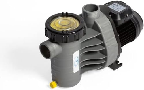 poolomio® Poolpump Aqua Plus 4 (4,0 m³/h) självsugande filterpump 360 W med förfilter tyst cirkulationspump för pooler upp till 20 m³ lämplig för filterpanna med Ø 300 350 mm