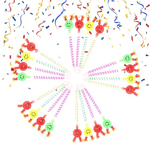 20 Stück Spielzeugpfeife für Party, Tröten Kindergeburtstag,Tröten für Kinderspielzeug,Party Hörner Krachmacher,Geburtstagsfeier Pfeifen,Partytröten und Party Krachmacher,Musikalische Jubel Spielzeug