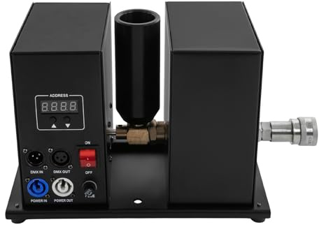 Dimma maskin, 250 W minidimmaskin Dmx, 7–8 m sprayhöjd CO luftpelarmaskin för bröllop, fest, teater, halloween, julmunstycksmaskin