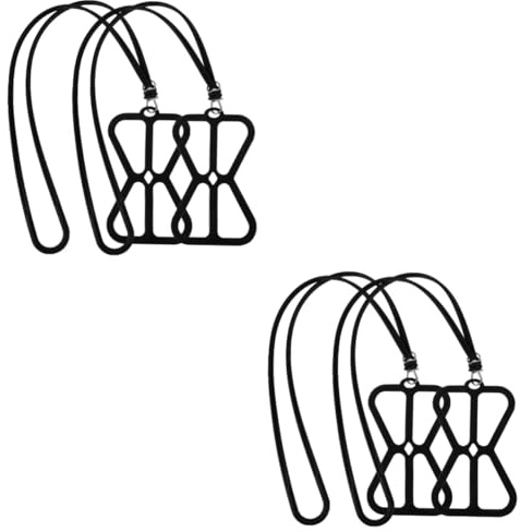 VILLCASE 2 Series Cuerda De Silicona Para Colgar Teléfono Móvil Correa Y Antideslizante Y Portátil Para Actividades Al Aire 2 Piezas*2