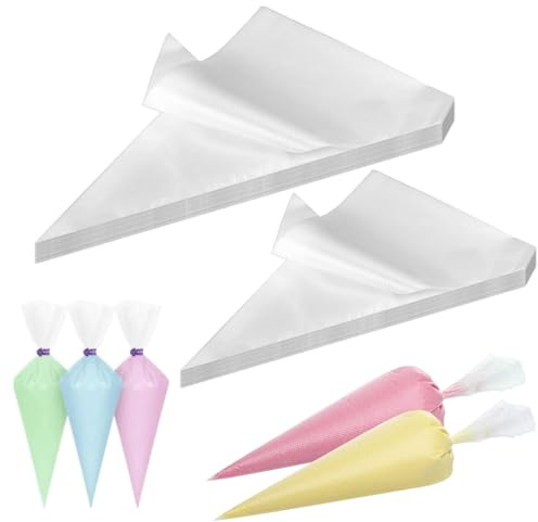 Mangas Pasteleras, 200 PCS Mangas Pasteleras Desechables, Tartas y Galletas, Decorar Tartas y Galletas