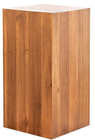 Riess Ambiente Massivholz Dekosäule COLUMNA - 50cm - braun Akazie Beistelltisch Säule Holz Deko Wohnzimmer
