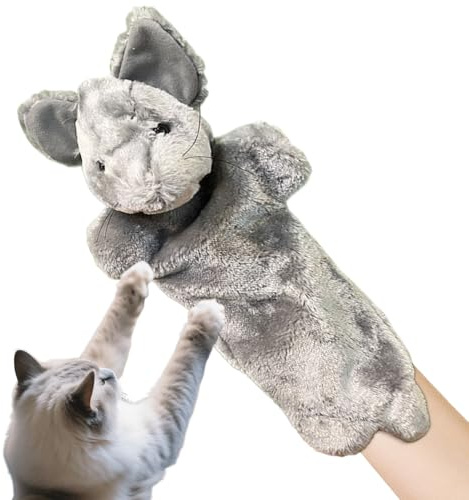 Yonuaret Guanto da Lotta per Gatti | Giocattoli da Lottatore per Amanti degli Animali | Stimolazione Sensoriale per Gattini dalla Noia Intrattenimento Esercizio Indoor